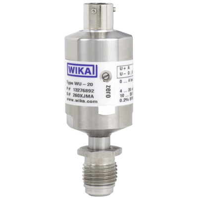 WIKA Ultra High Purity Transducer, Ex nA nL, Model WU-20, WU-25 and WU-26